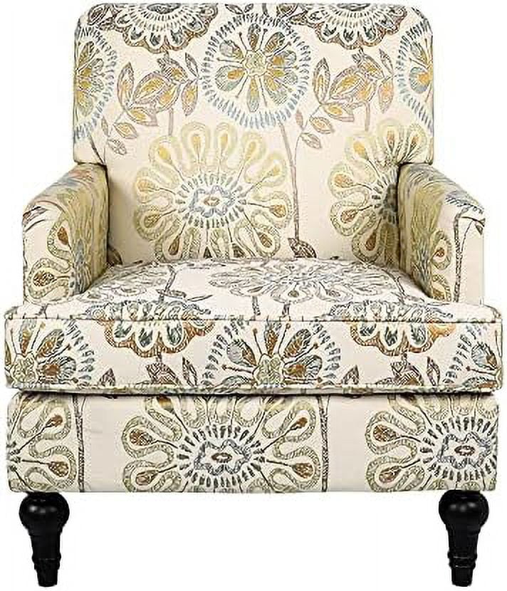 Modern Accent Chair with Wood Legs and Thick Cushion I586922