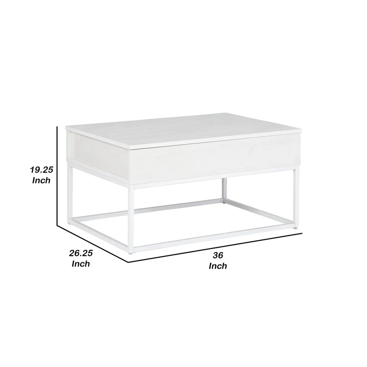 36 Inch Lift Top Storage Coffee Table Y61883