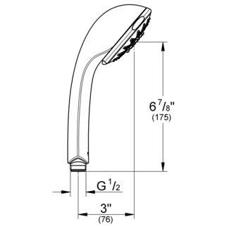 Brushed Nickel Hand Shower F963