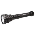 USB Rechargeable Aluminum LED Flashlight with USB Cable and Car Charger, 800-Lumens, Black Finish M52886