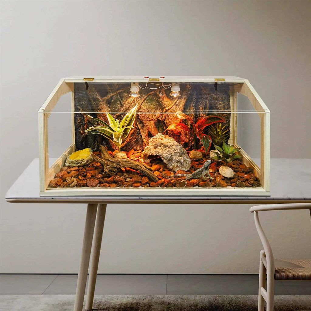 68 Gallon Reptile Terrarium Tank with Roof Door L8947