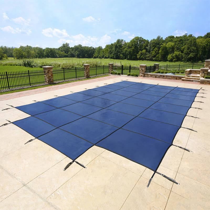 Green 18-Year Mesh Safety Cover for 12-ft x 24-ft Rect Pool T952