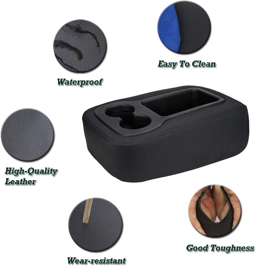 Black Center Console Cover Pack of 2 C1105
