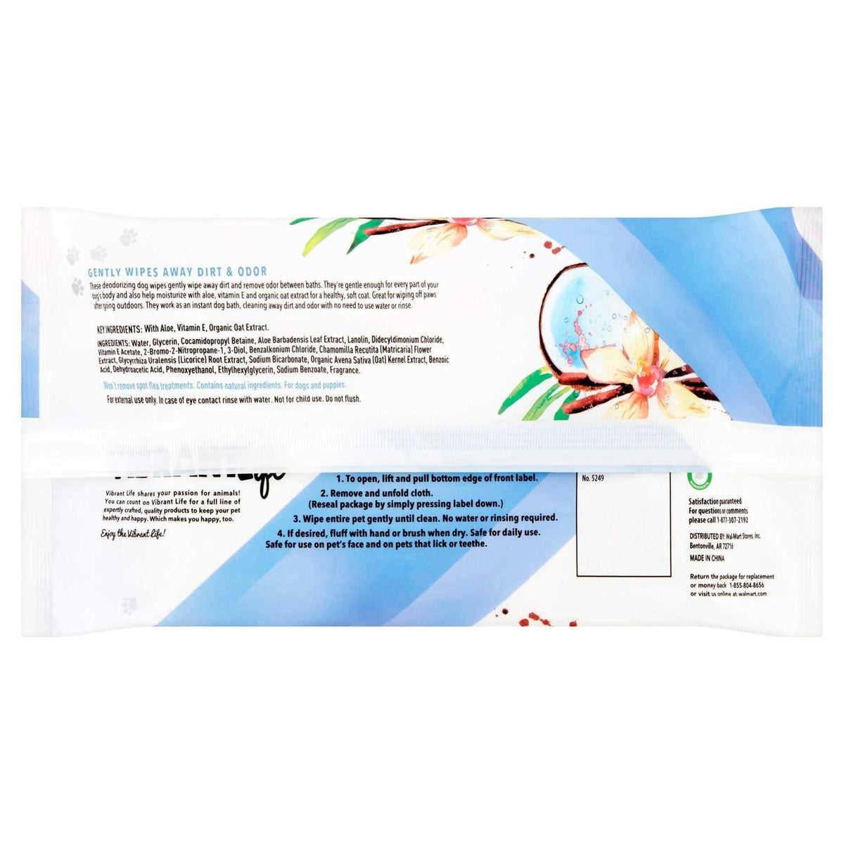 Deodorizing Wipes for Dogs & Puppies P27254
