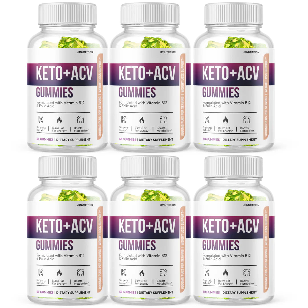 Keto ACV 1000mg Gummies 6 Bottles M522