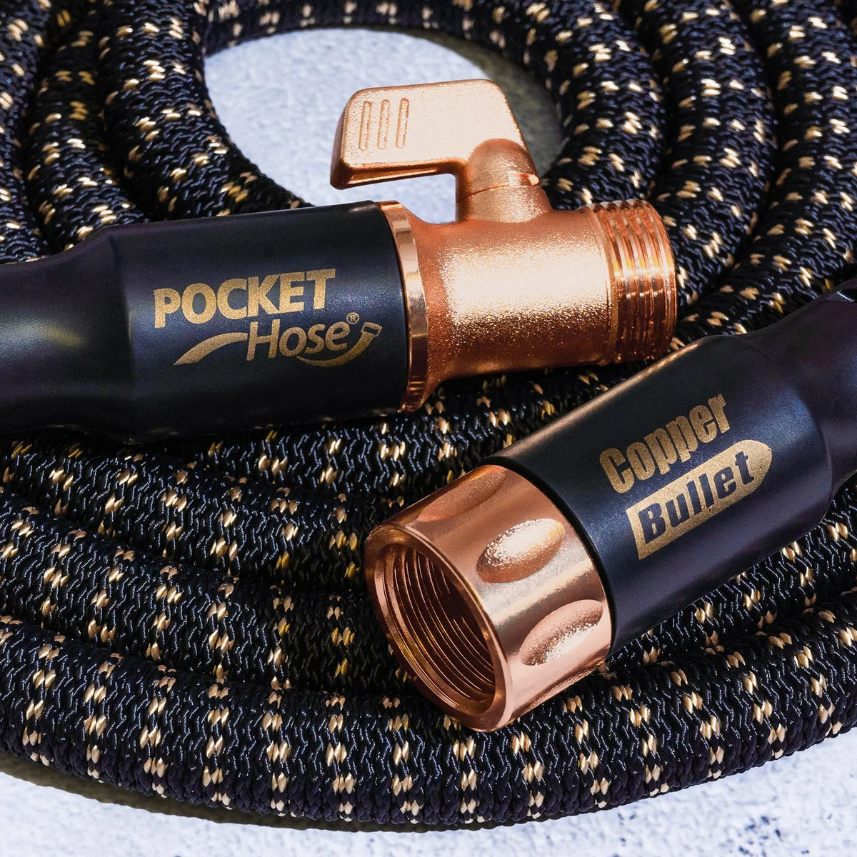 50 Ft Expandable Water Hose with Thumb Spray Nozzle Z477013