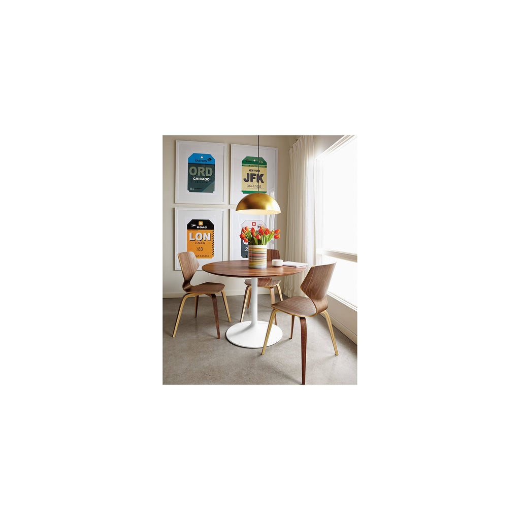 Indigo Pike Side Chair with Metal Base T1848