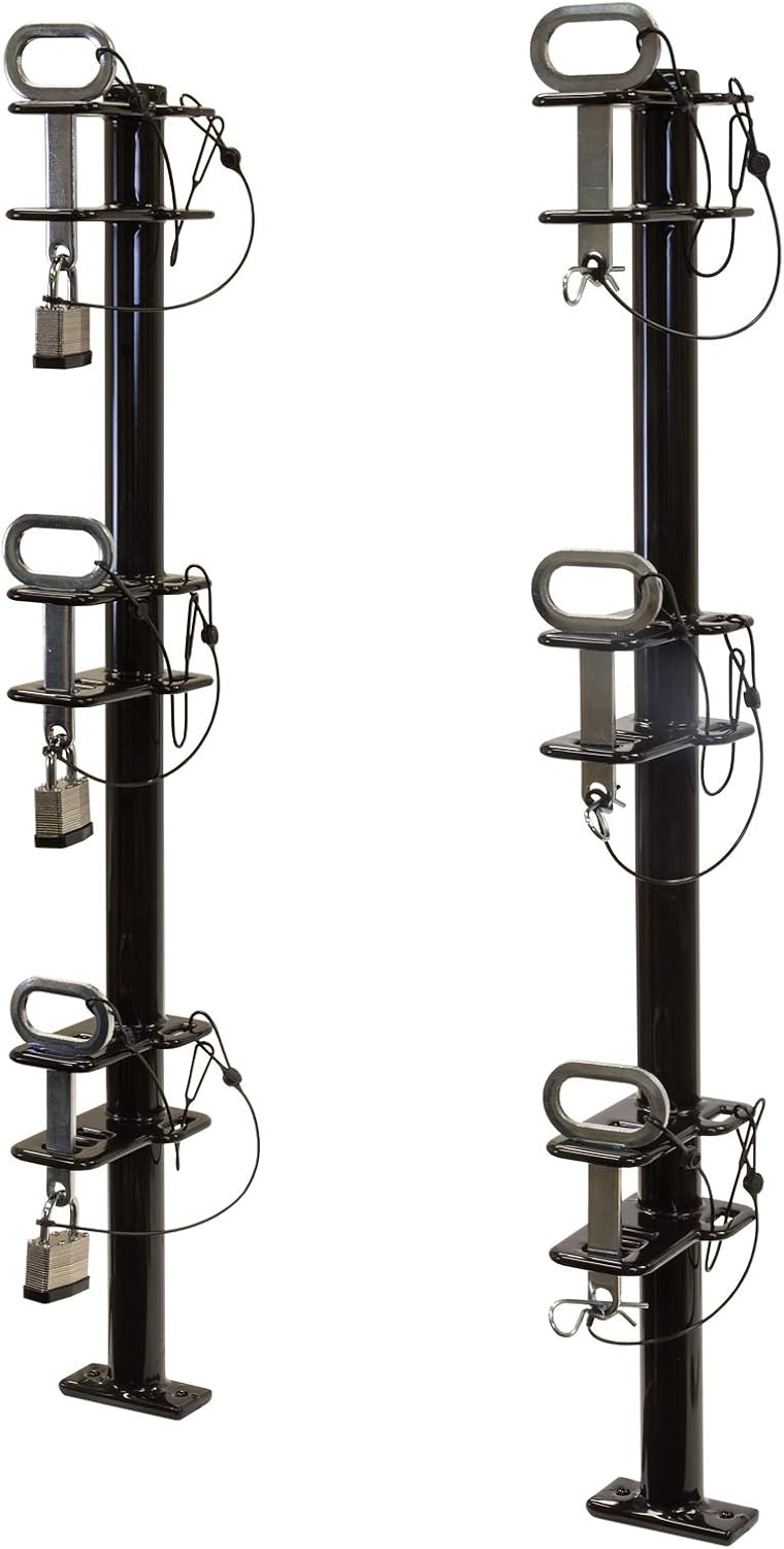 1 Channel Lockable Trimmer Rack, Black X803346