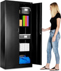 Metal Garage Storage Cabinet with Adjustable Shelves & Locking Doors U5917