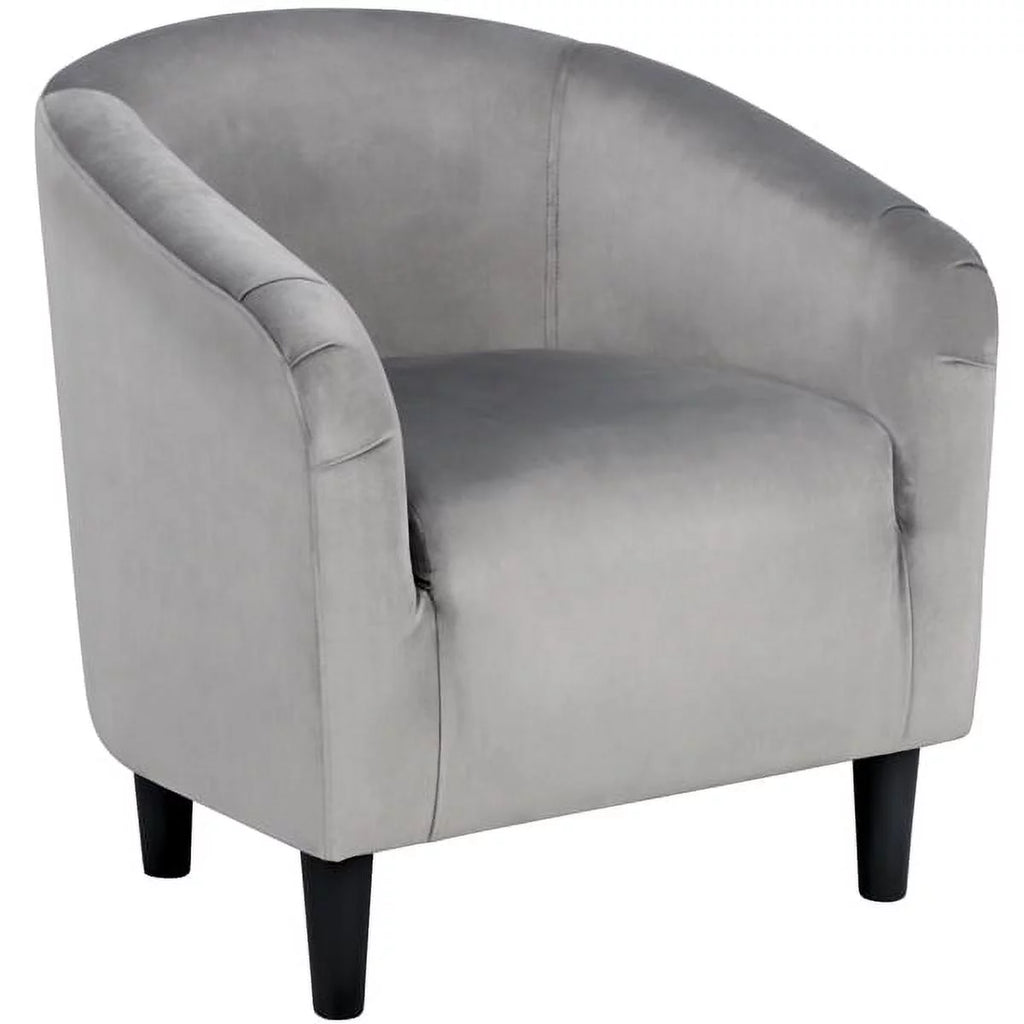 Yellow Upholstered Velvet Accent Chair W891472
