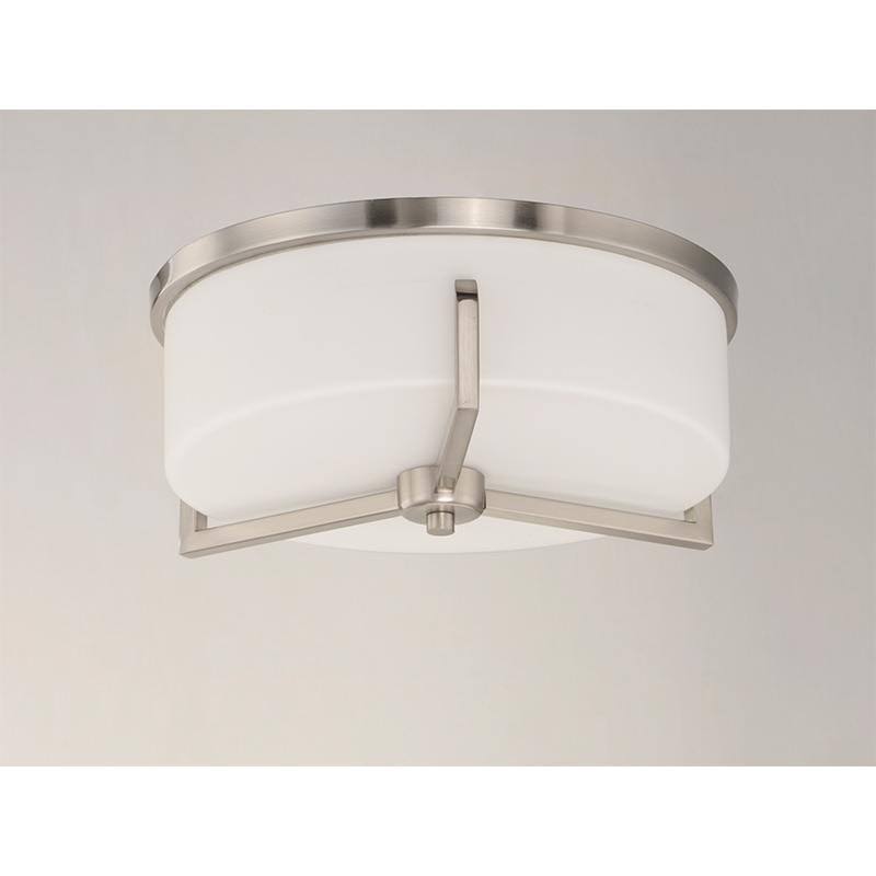 Satin Brass 3-Light Flush Mount S940