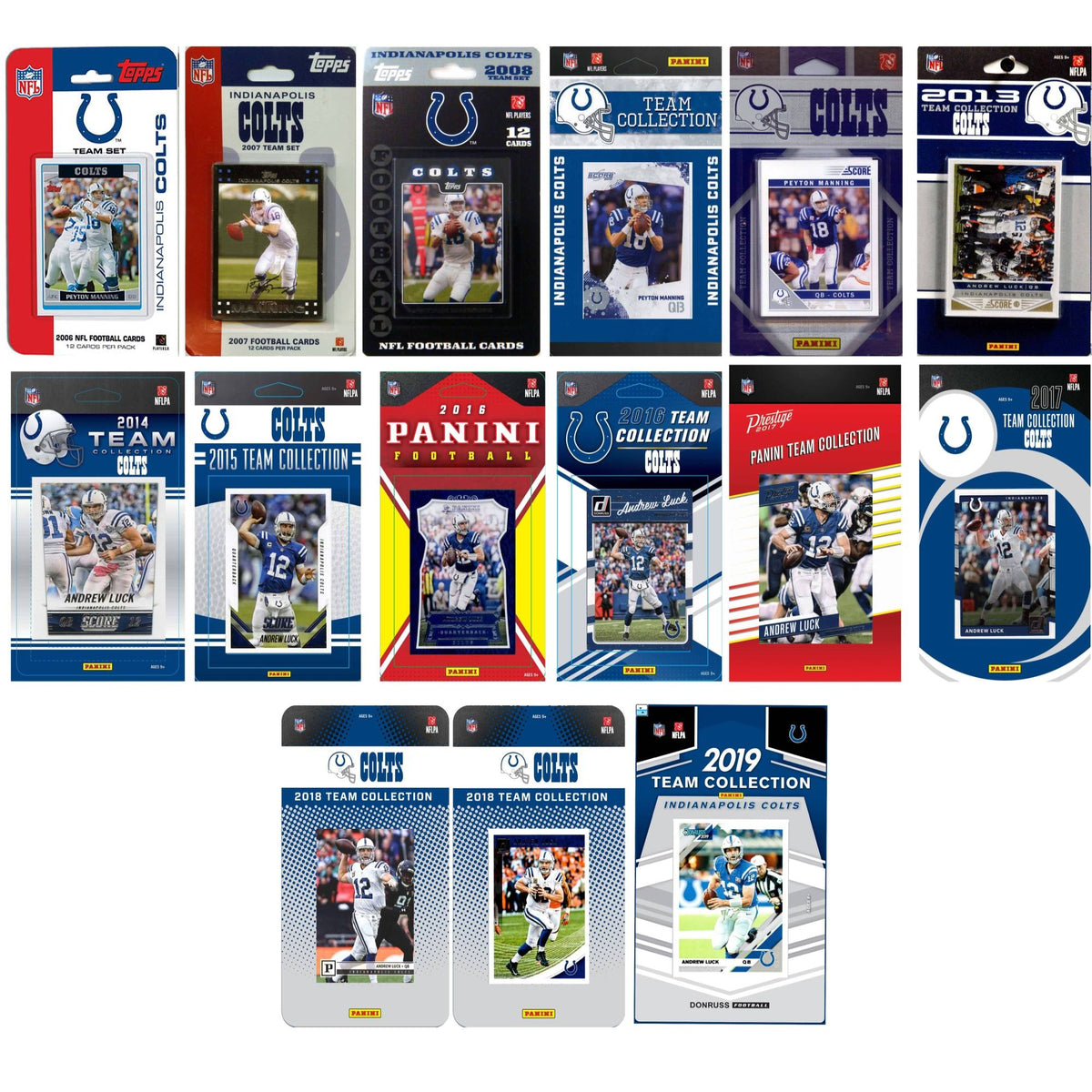 NHL Indianapolis Colts 15 Trading Card Team Set W20087