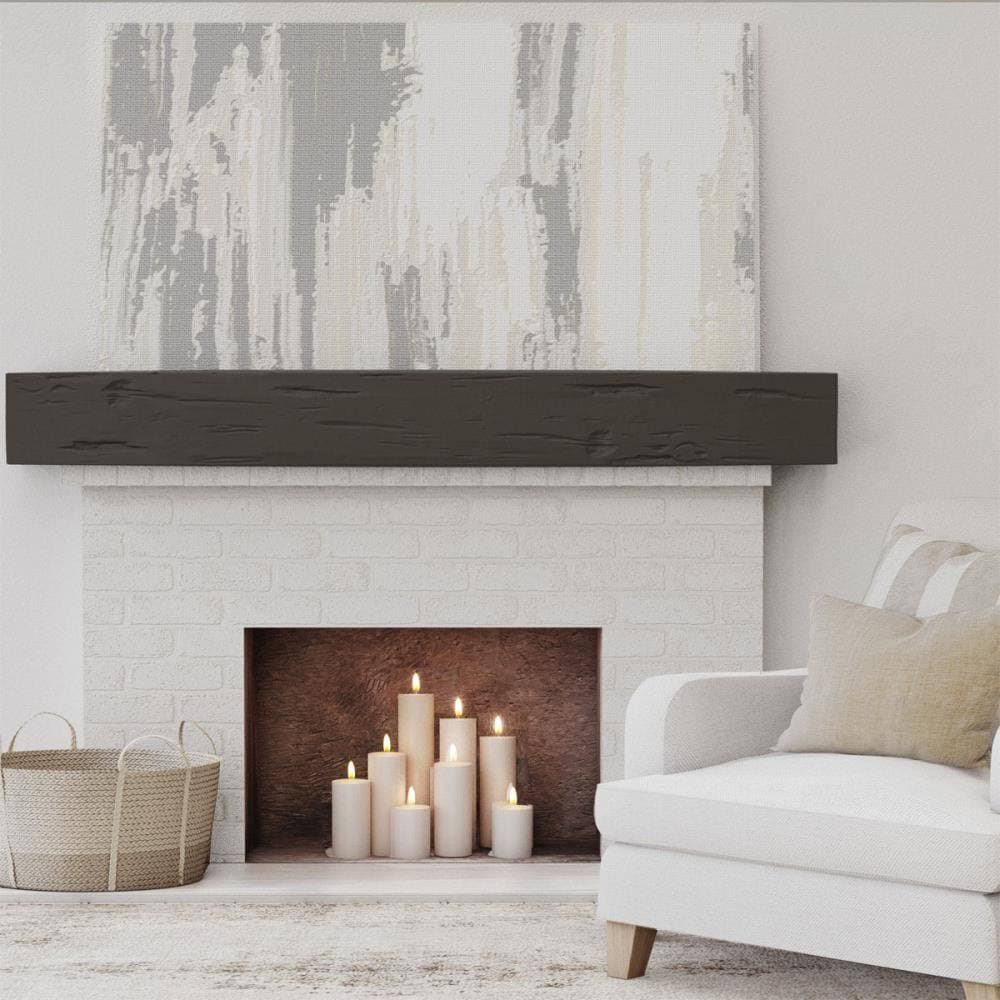 Pecky Cypress Faux Wood Fireplace Mantel Y41368