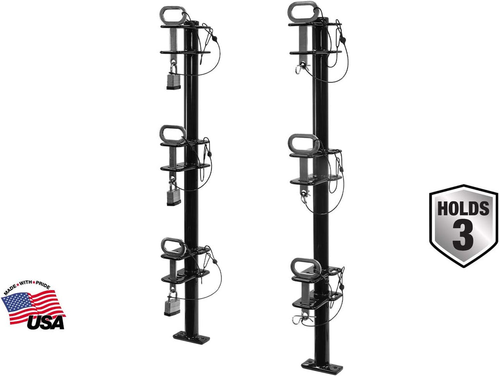 1 Channel Lockable Trimmer Rack, Black X803346