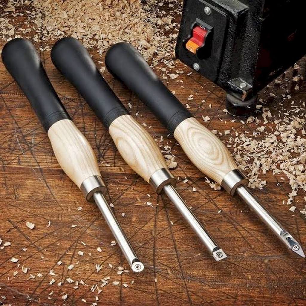 Mini Ergonomic Carbide Turning Tools, 3-Piece Set D683637