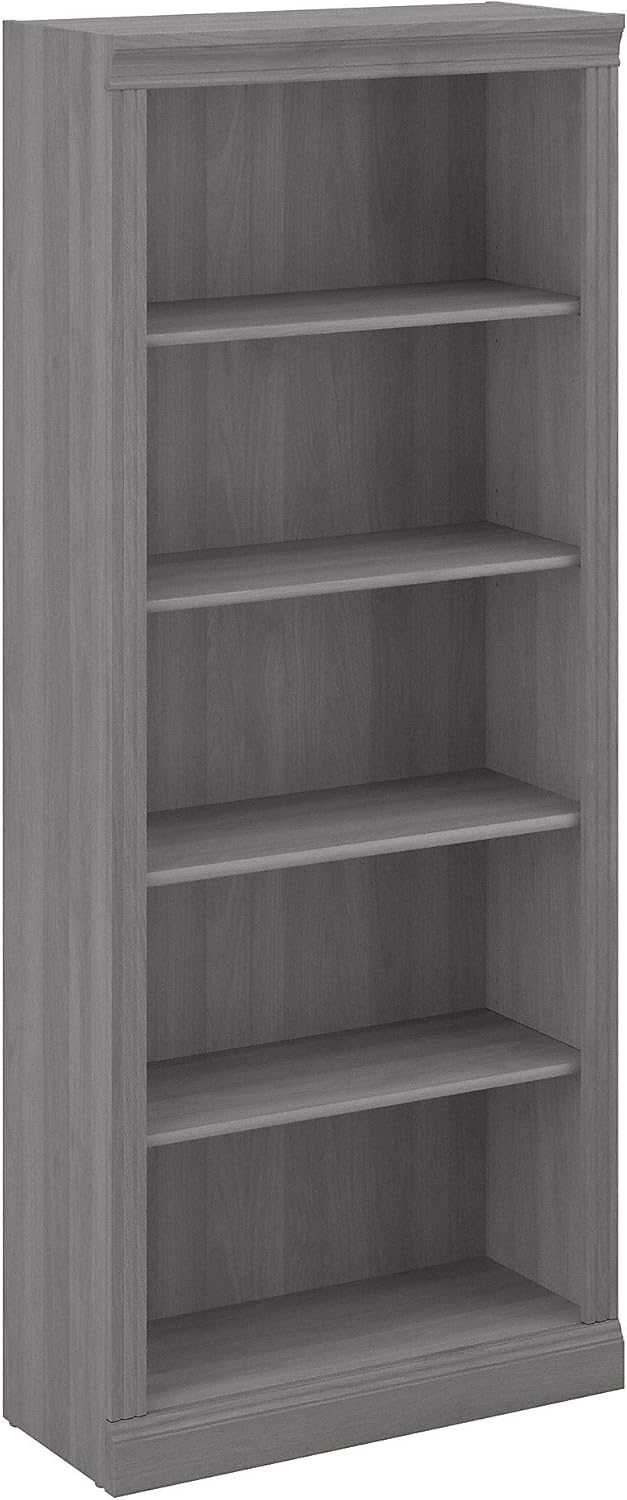 Modern Gray 5 Shelf Bookcase K83119
