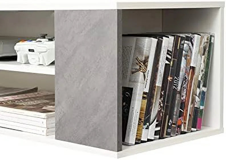 Floating TV Stand Wall Mounted Entertainment Center Grey 39 Inch L707874