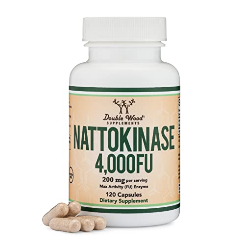 Nattokinase Supplement 4,000 FU 120 Capsules W6258
