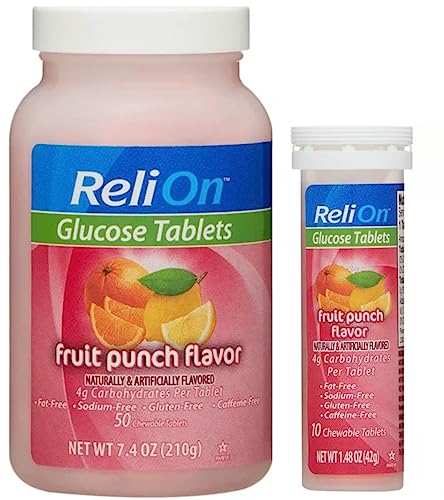 Glucose 50 Tablets with On-The-Go Tube 10 Tablets Fruit Punch C479714