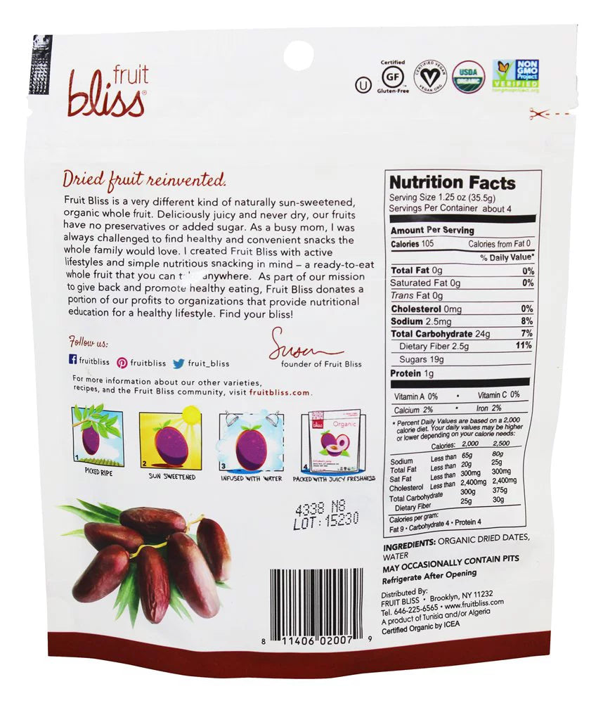 Organic Deglet Nour Dates, 5 Oz N47480