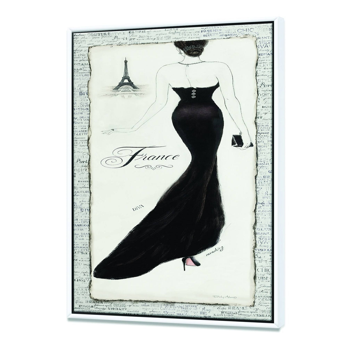 Black Framed Canvas F110993