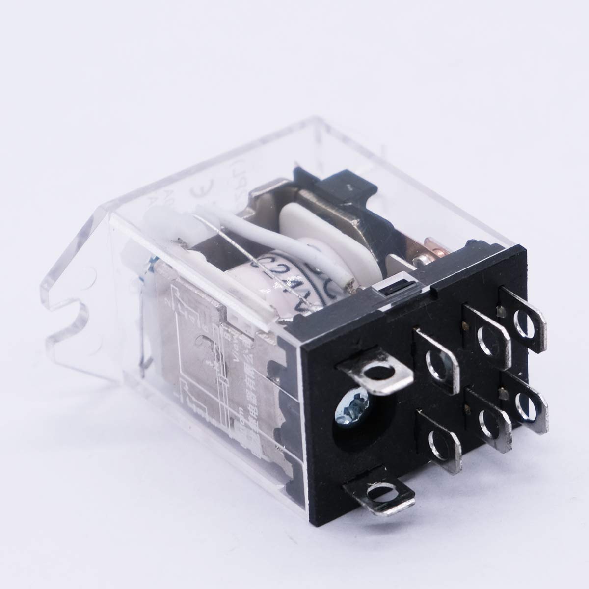 2pcs DC 24V 8 Pin 10A DPDT LED Indicator Electromagnetic Power Relay P13805