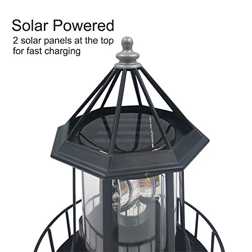 IP65 Waterproof Rotating Solar Lighthouse U172
