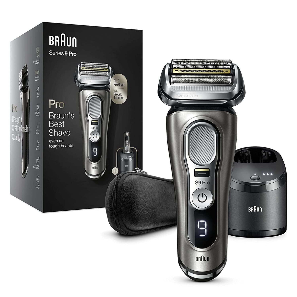 Rechargeable Wet Dry Electric Shaver with Clean Station N508099