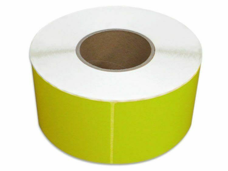 4” x 6” Thermal Transfer Labels, Yellow, 1000 Labels/Roll D397