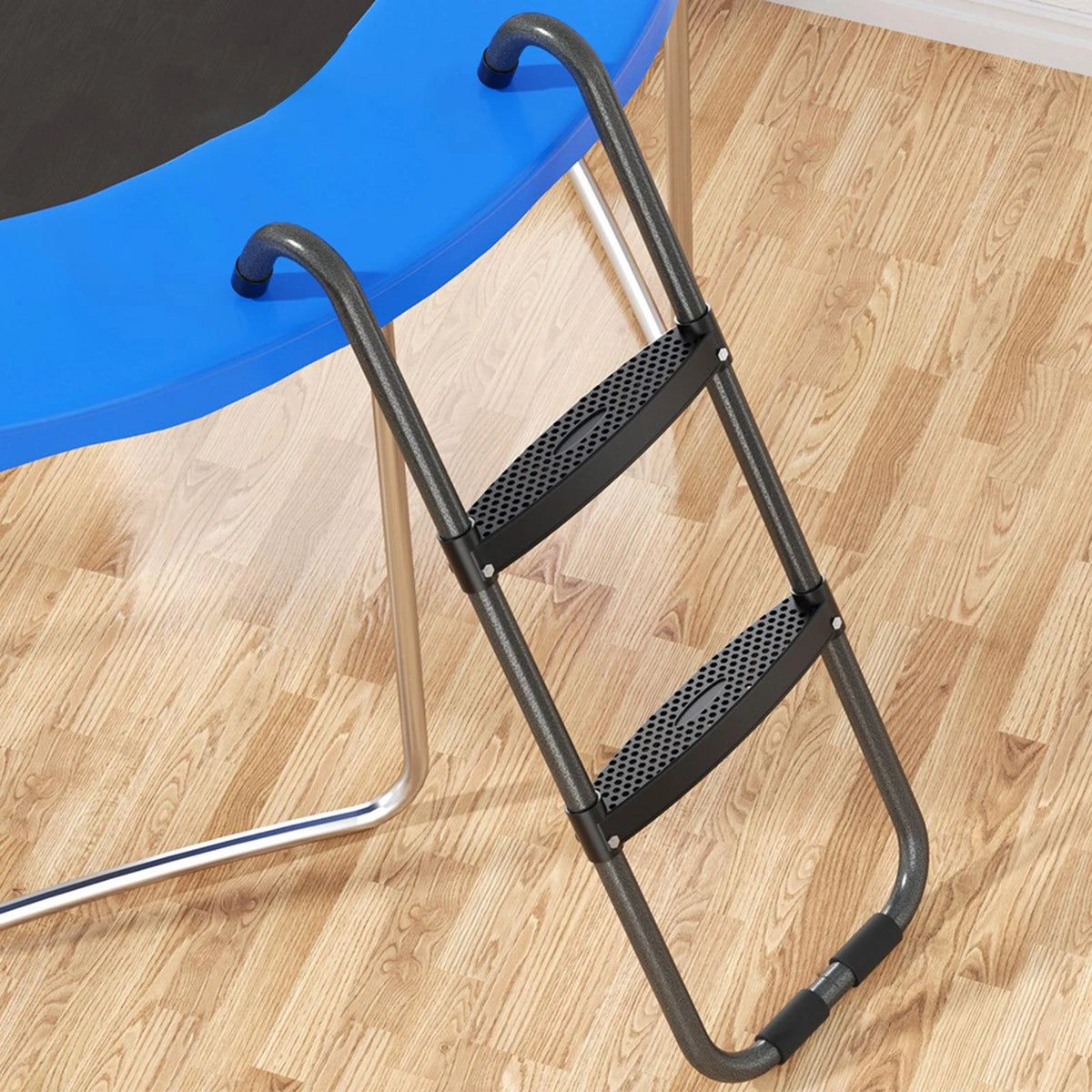 Trampoline Ladder Wide Step 2 Step High Strength Steel Climbing Ladder I63115