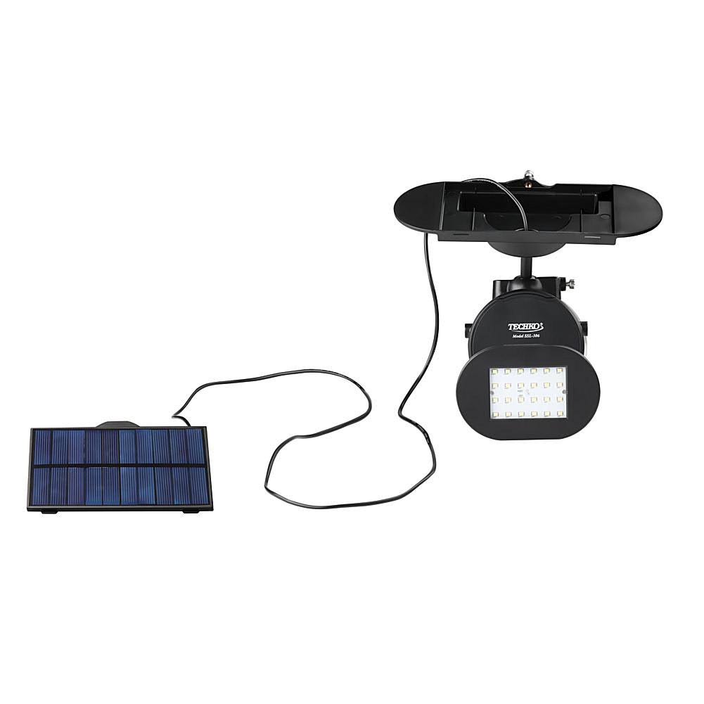 Solar Single Security Light, Black T171815
