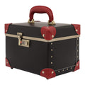 Retro Blue Portable Makeup Train Case with Combination Lock D642839