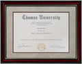 Diploma Frame Real Wood Glass Golden Rim 8.5x11 Inch with Mat 11x14 Inch Without Mat Double Mat Navy Blue Z246