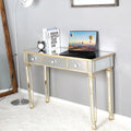 Mirrored Console Table with 3 Drawers V73804