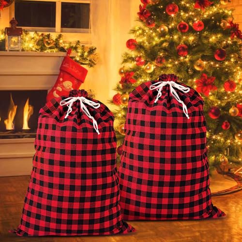 35''x55'' Jumbo Christmas Drawstring Gift Bags I2570