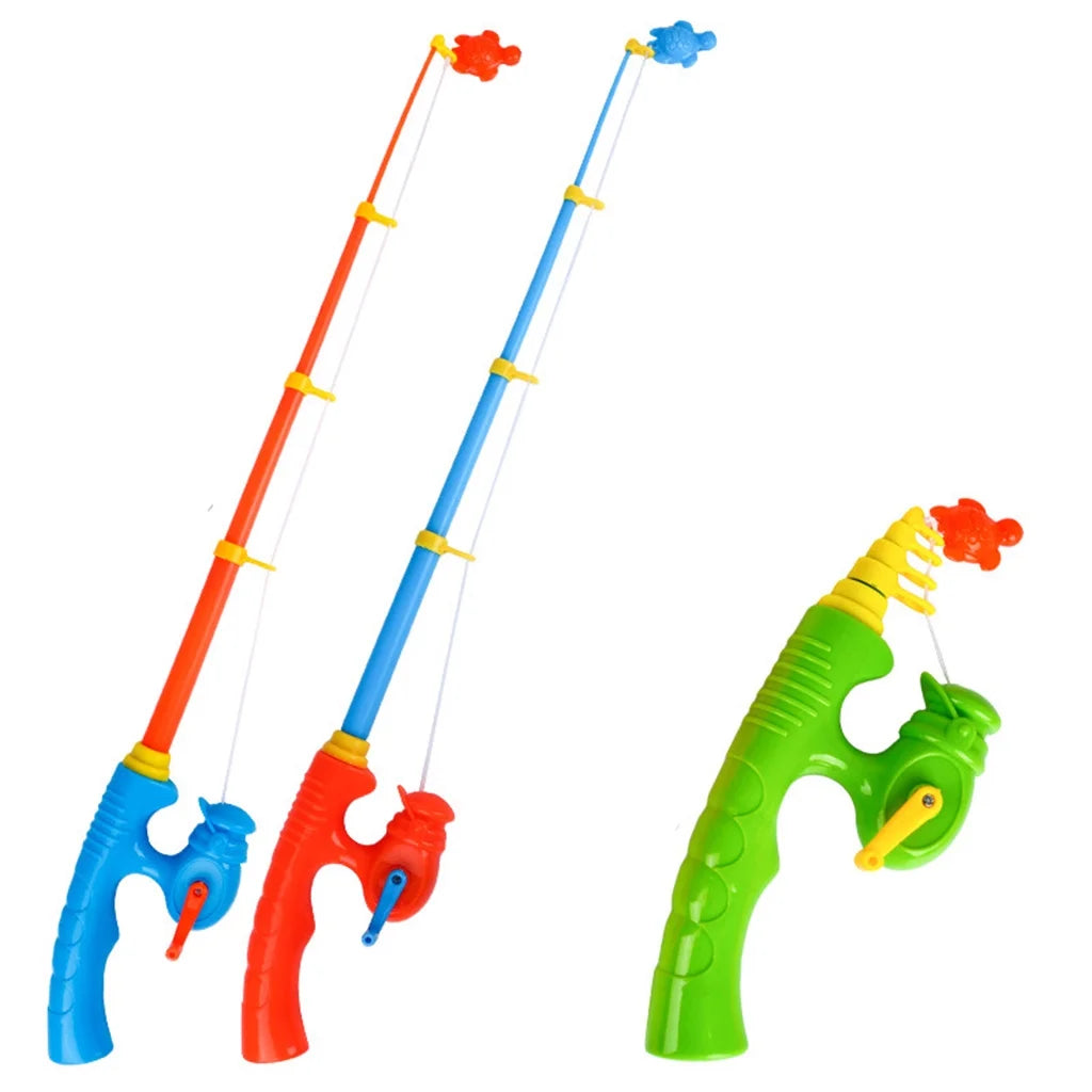 6 Pieces Kids Fishing Rod Toy Magnetic Fishing Game V18819