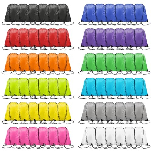 12 Color Drawstring Backpack Bulk N470