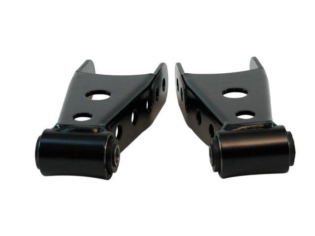 Black 2.5" Rear Lowering Leaf Spring Shackle Kit A211334