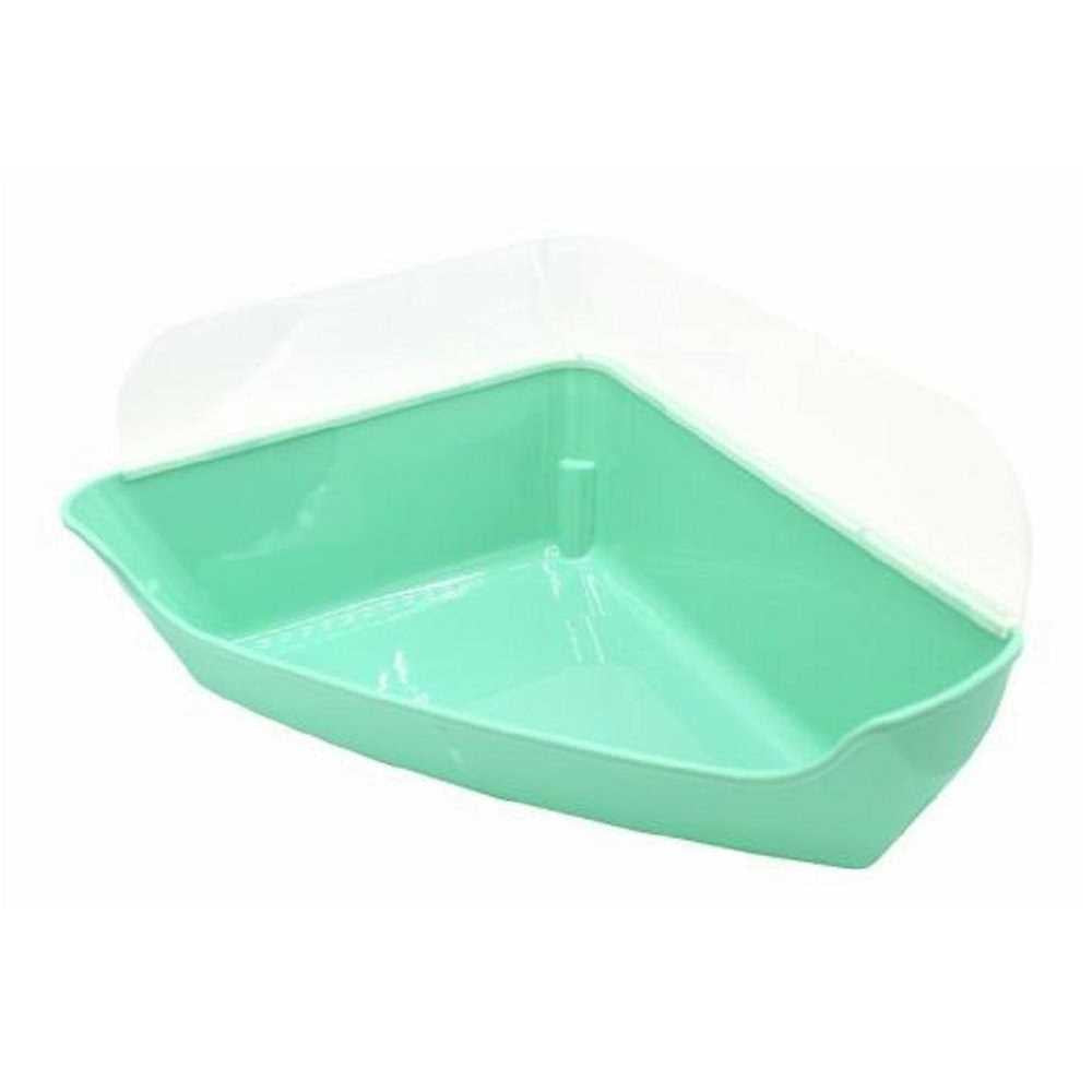Corner Litter Pan with Removable Shield W829974