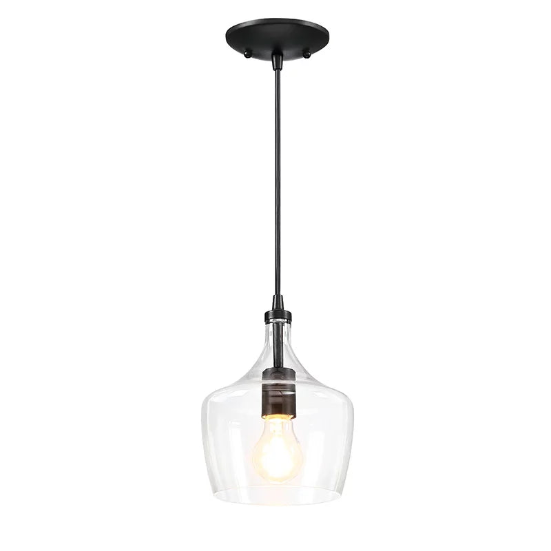3-Pack Bronze Pendant Lighting with Glass Shade L194084