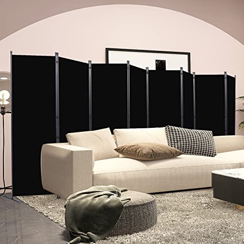 Black 4 Panel Folding Room Divider I15568