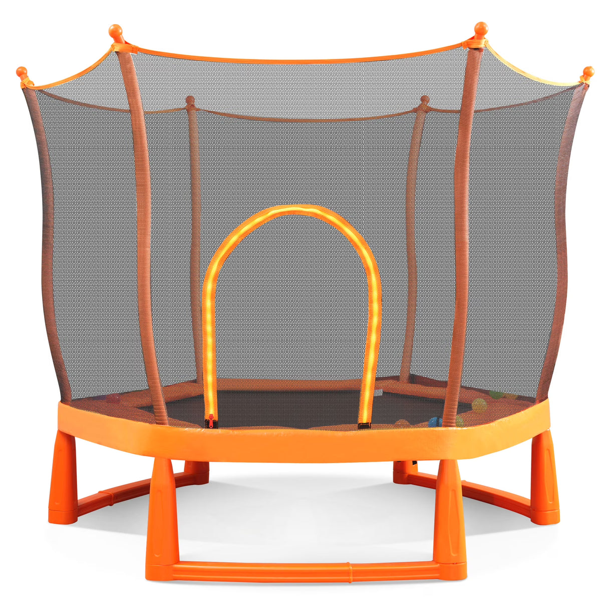Toddlers Trampoline with Safety Enclosure Net and Ball Pit X627