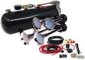 4 Trumpet Chrome Air Horn Kit with 110 PSI 12-Volt Air Compressor Tank W68400