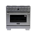 36 5.2 cu. ft. 6 Burner Propane Gas Dual Fuel Range Stainless Steel Q39311