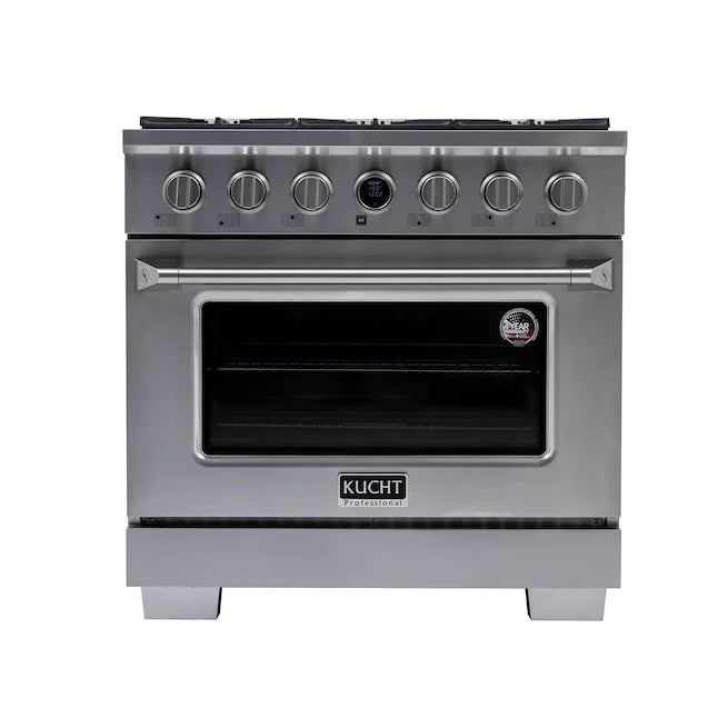 36 5.2 cu. ft. 6 Burner Propane Gas Dual Fuel Range Stainless Steel Q39311