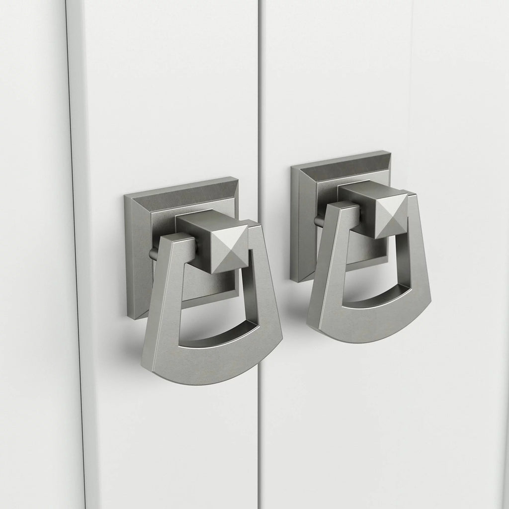 Pure White Tall Storage Cabinet with Doors D520513