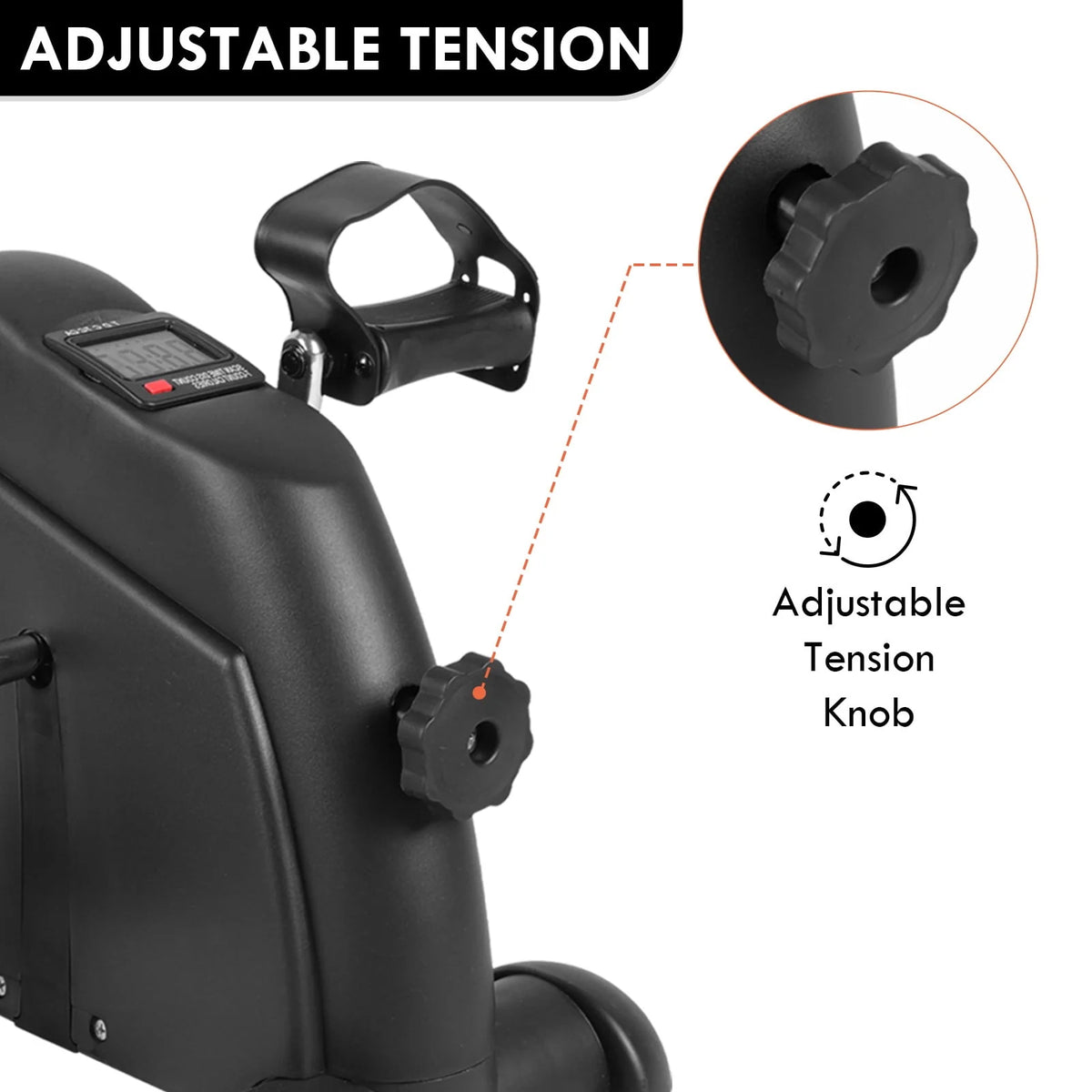 Mini Exercise Bike with LCD Screen Display U4818
