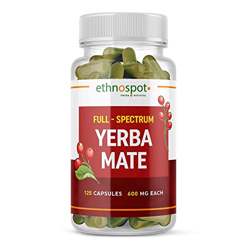 All Natural 125 Vegan Capsules Yerba Mate K578