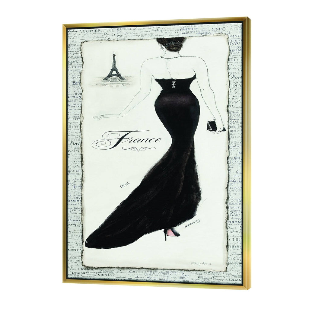 Black Framed Canvas F110993