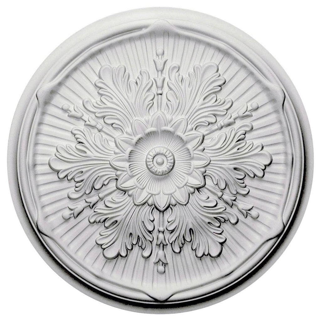 21 inch x 2 inch Hand-Painted Gray Ceiling Medallion H295